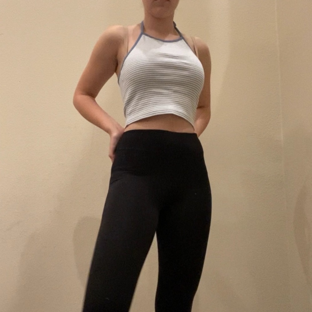 Brandy striped halter top